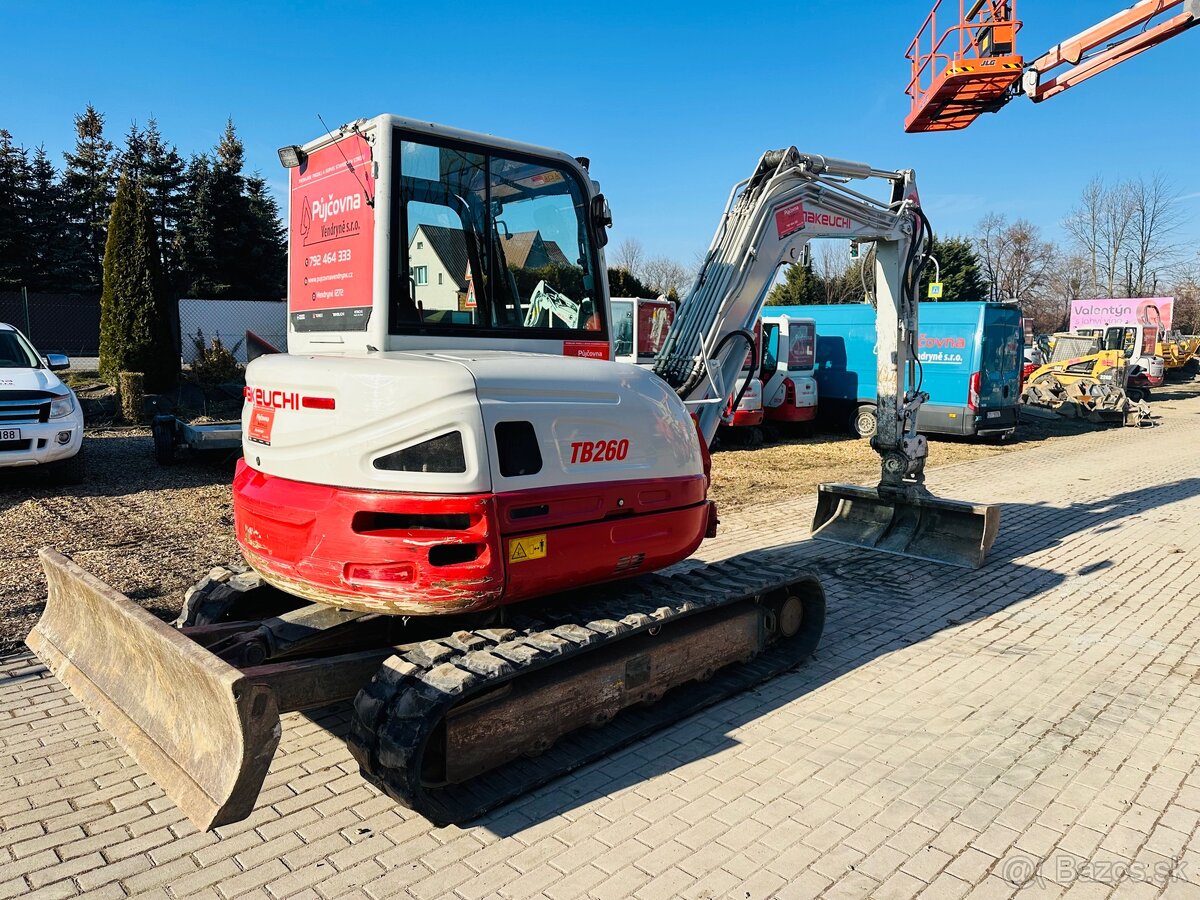 Pásové rypadlo Takeuchi TB 260 6t