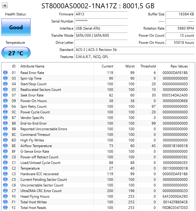 Seagate archive HDD - 8TB