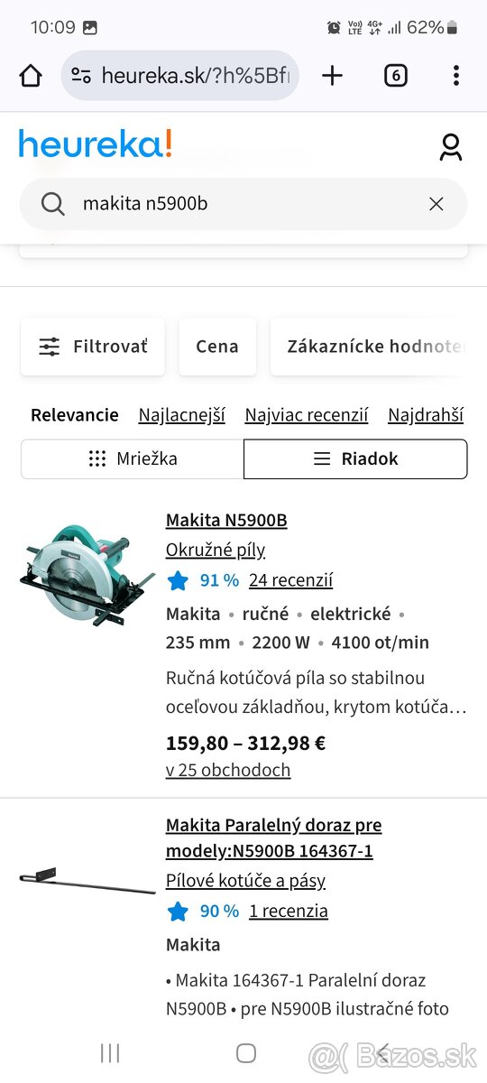 Okružná píla makita N5900B