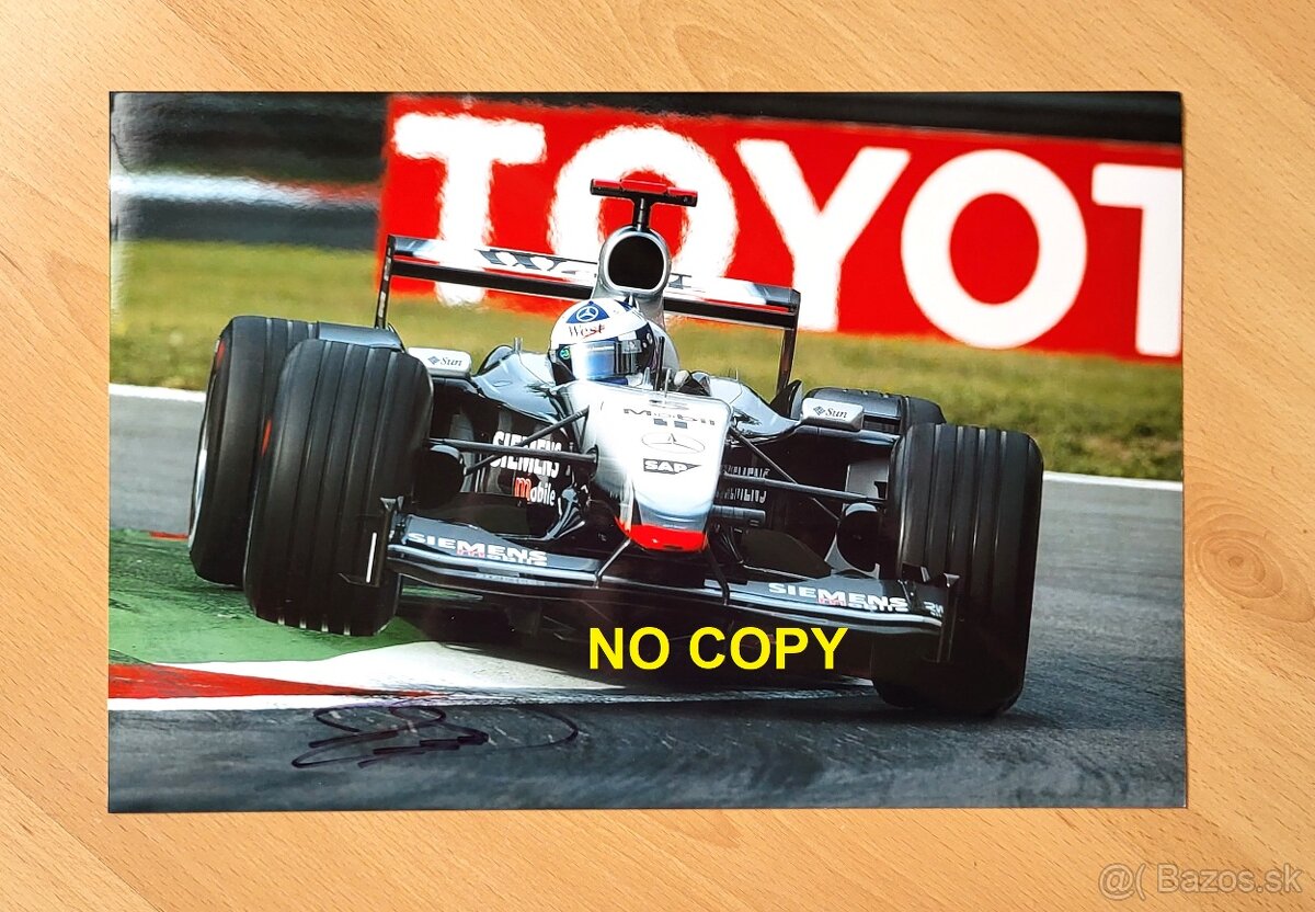 David Coulthard velké foto 20x30 s originálním autogramem