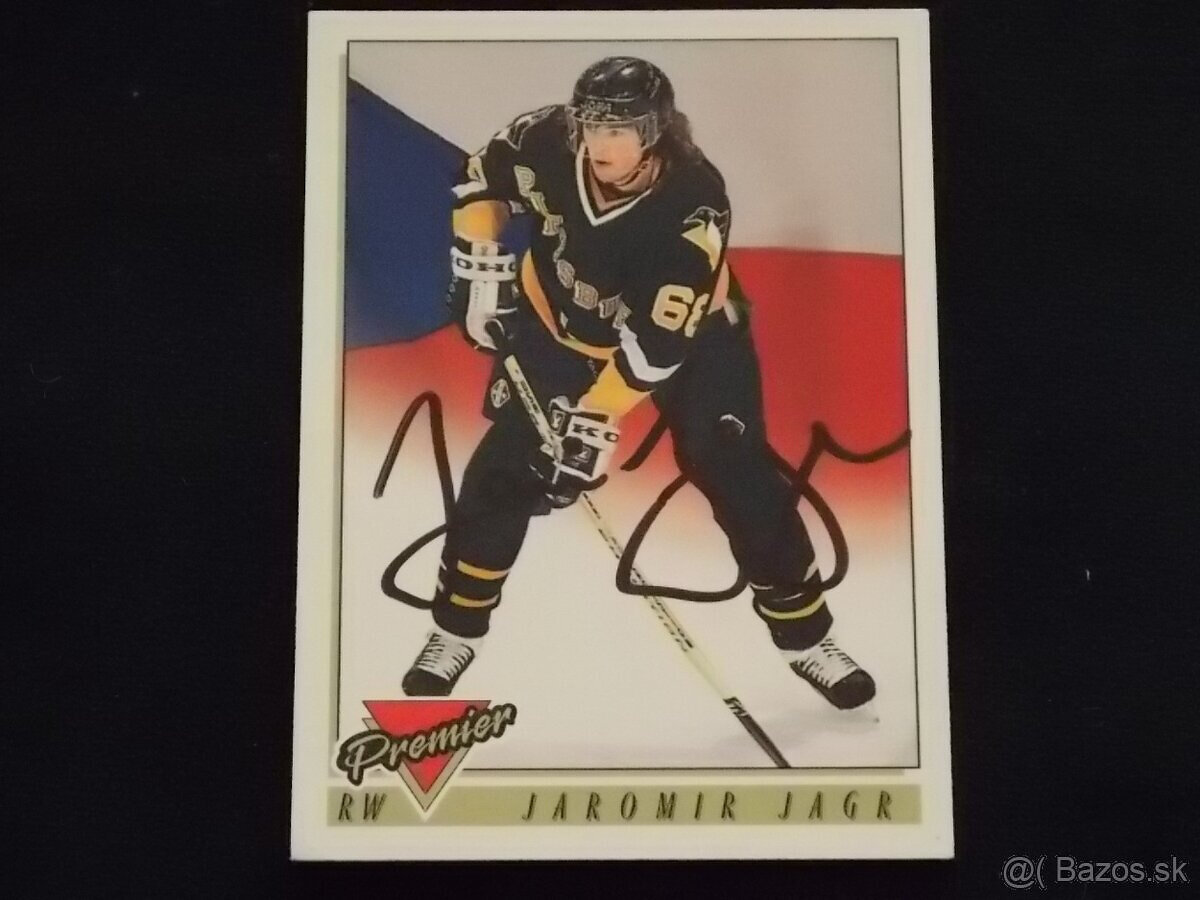 Karticka J. Jagr s original podpisom - č.1