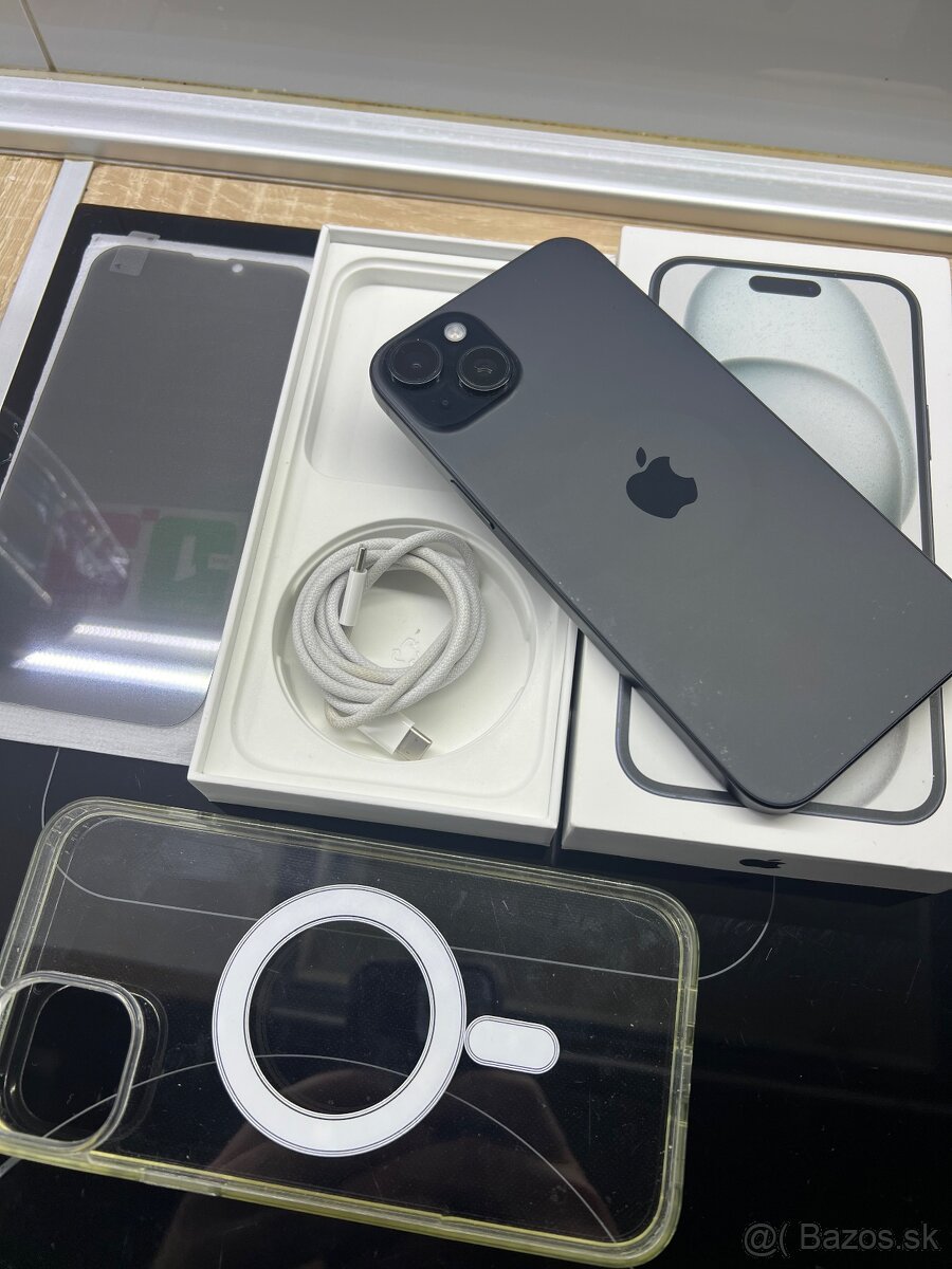 Predam vymenim Iphone 15 Plus 128GB Black bateria 100%