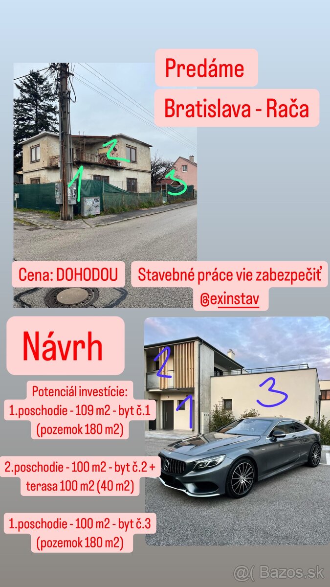 Predáme dom v Rači