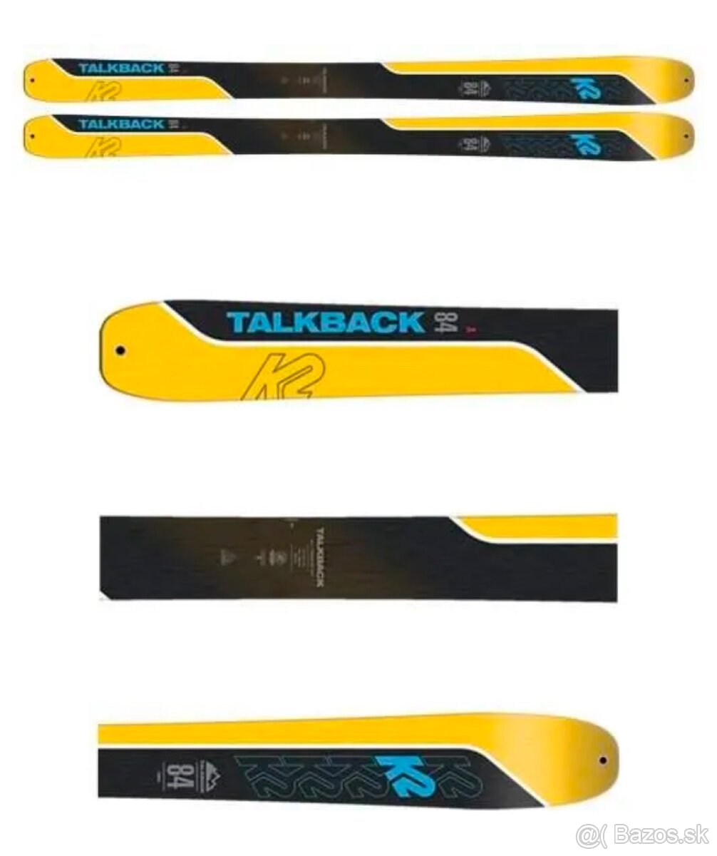 Damske skialpove lyze K2 talkback 84/160 cm