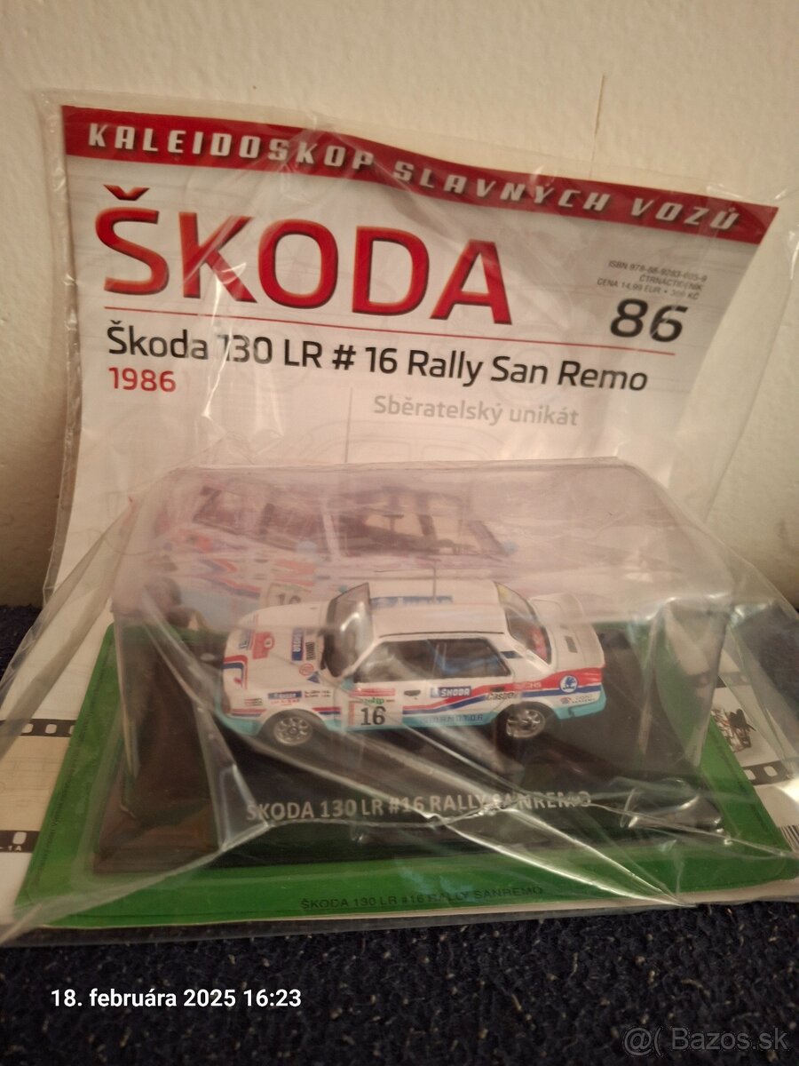 DeAgostini ŠKODA 130 LR RALLY San Remo 1:43 -