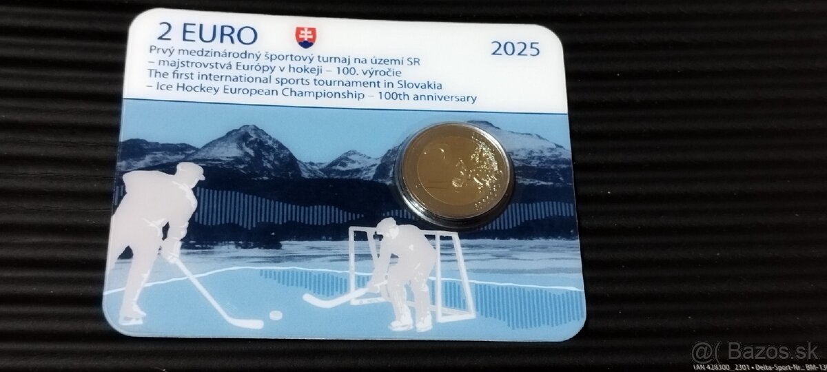 2€ coincard hokej