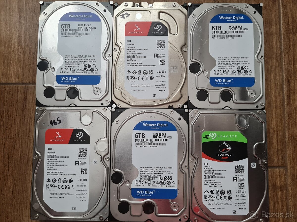 HDD disky 3,5"   6TB,..8TB,...