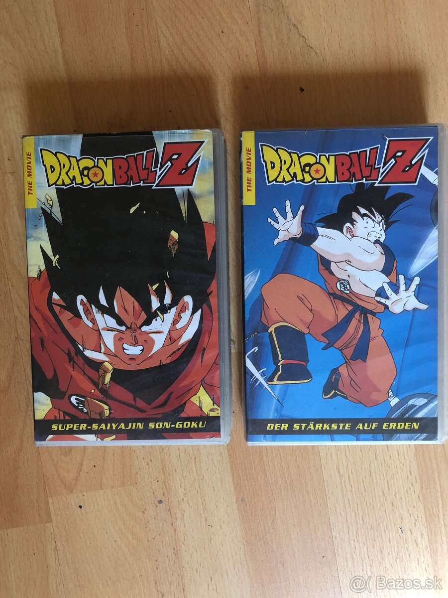 Dragon Ball Z -VHS v nemčine (VHS auf deutsch)