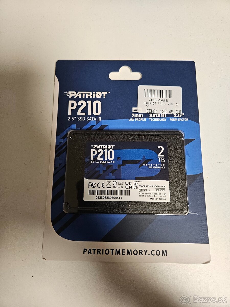 SSD DISK PATRIOT P210, 2TB, 2,5" PC/NTB