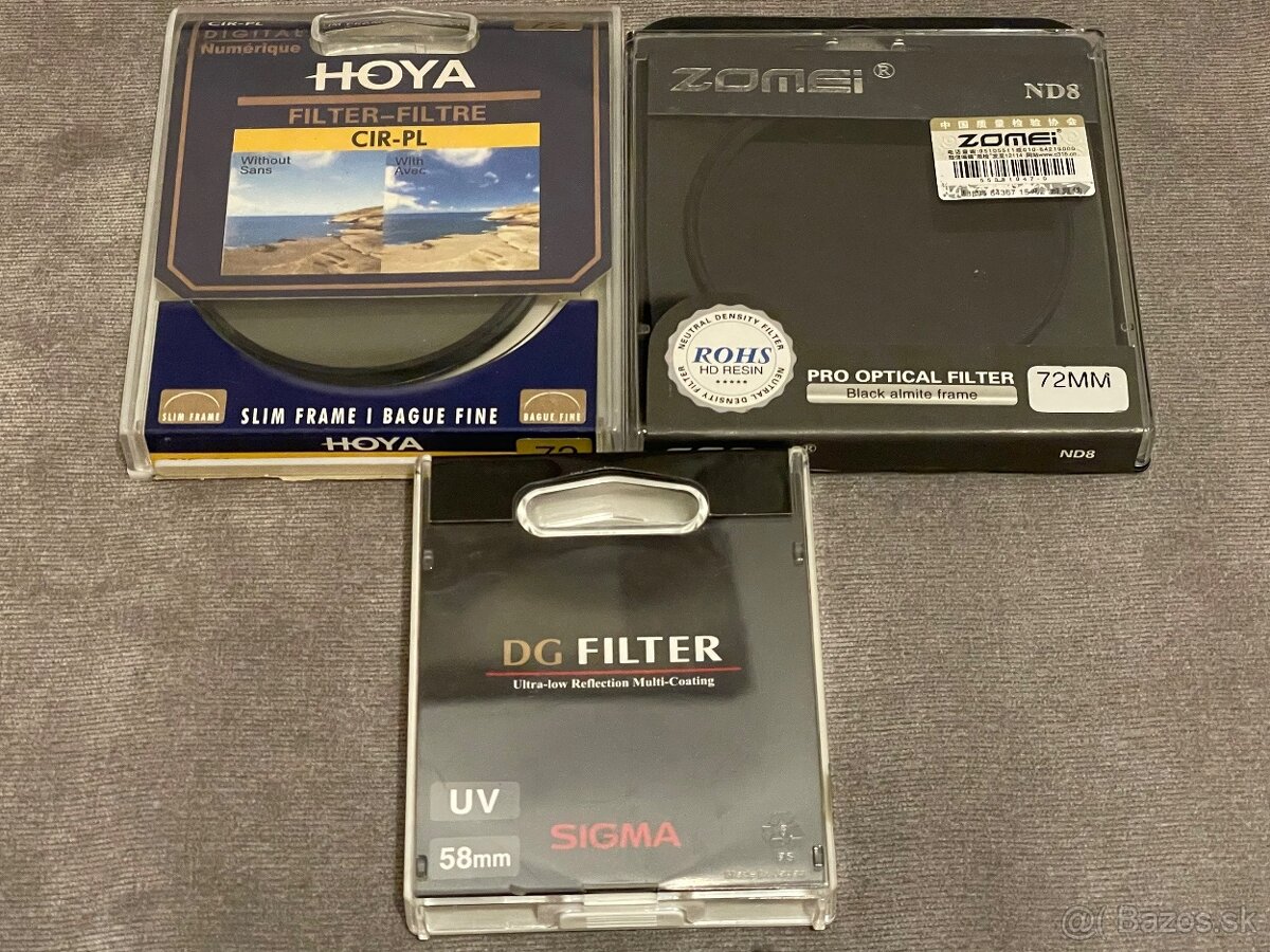 filtre hoya, sigma, hama