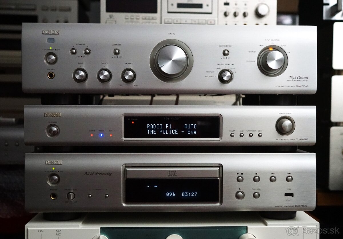 DENON PMA 710 AE zesilovač plus CD DCD 710 AE a TU 1500 AE