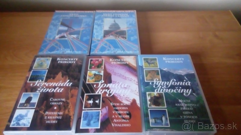 Predám vhs kazety do videorekordéra, rôzne DVD,CD