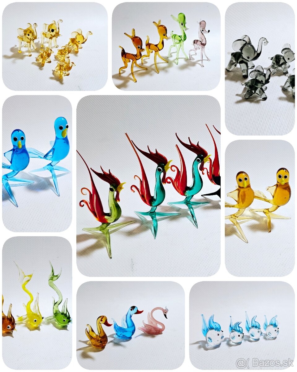 Sklenene figurky Murano mix 2