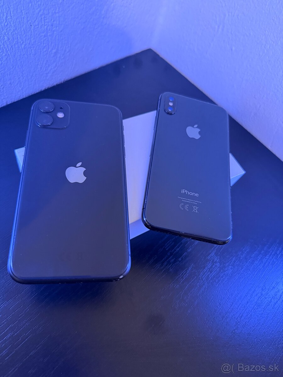 Predám lacno Iphone 11 a Iphone X (nefunkčné)