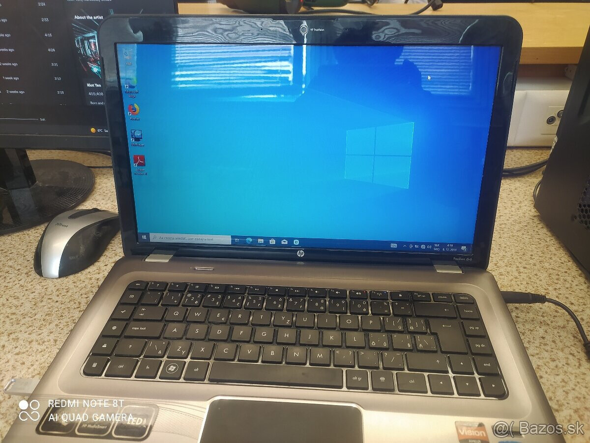 HP Pavilion dv6-3135sc  Windows 10 Pro. 100% stav