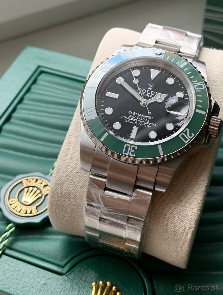 Rolex Submariner Date, Nové, 41mm, Zleno-čierne