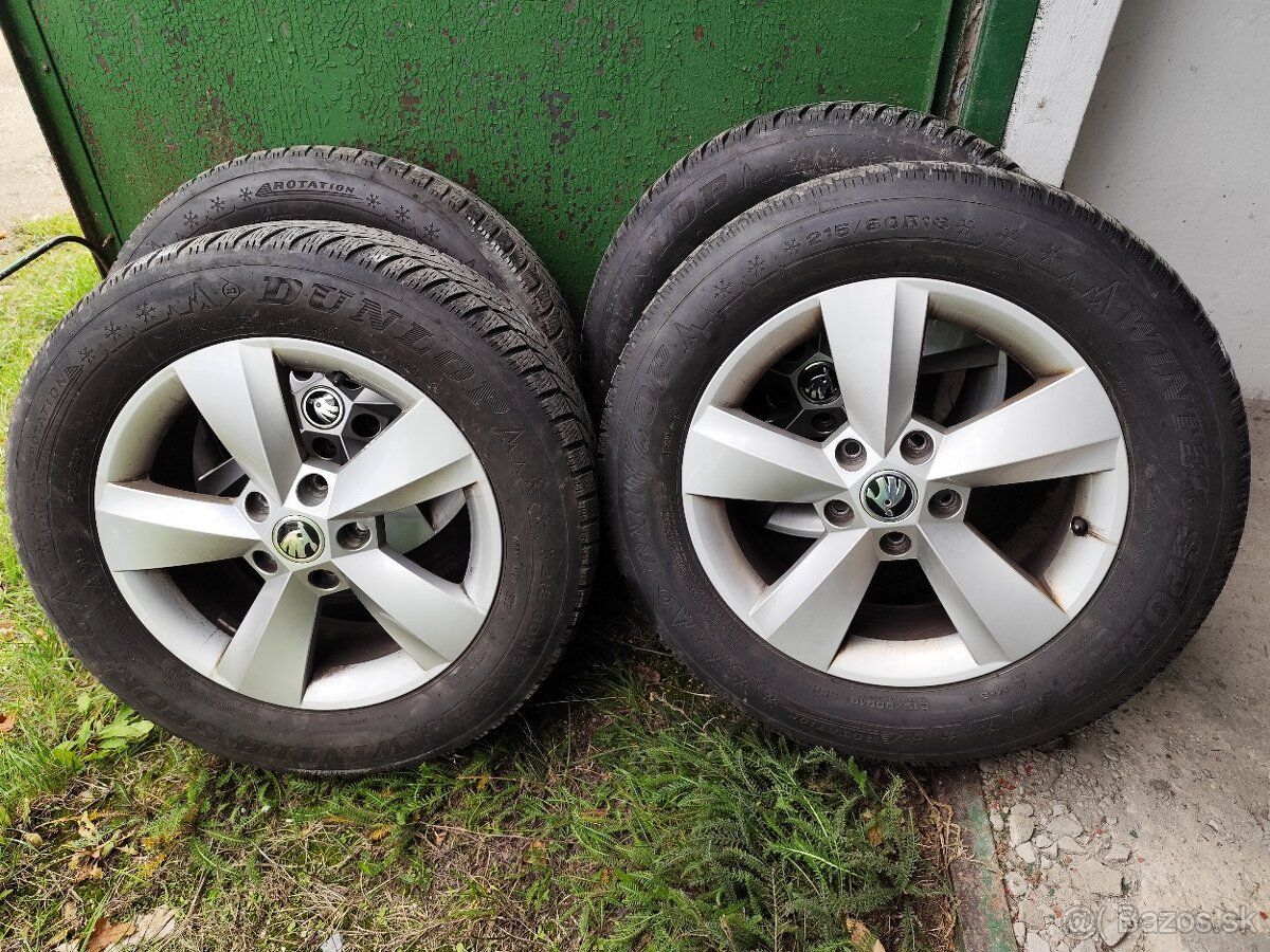 Originál zimná sada Škoda Karoq 215/60 R16