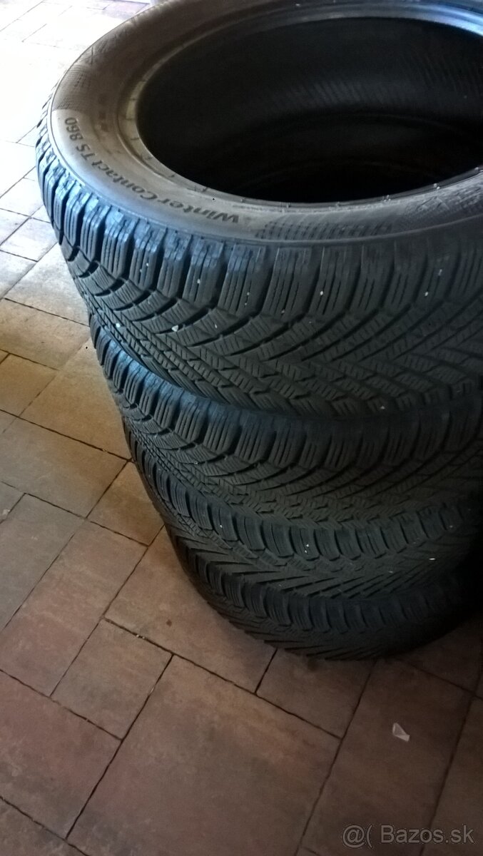 ZIMNÉ 205/55 R16 91H 4 ks CONTINENTAL cca 7 mm LEN 30,-€/kus