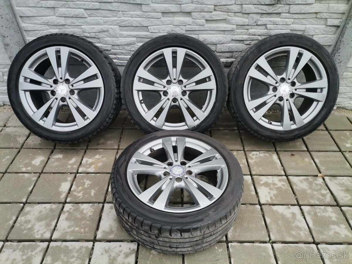 Alu disky 5x112 R17 Mercedes + 225/45 R17 letné