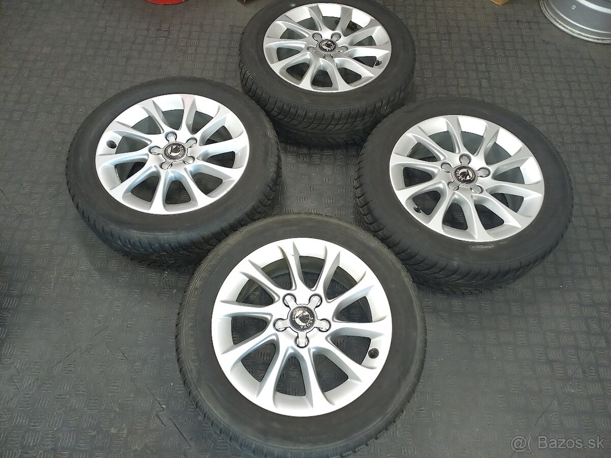 Sada kolies 5x112R16 +pneu 205/55R16