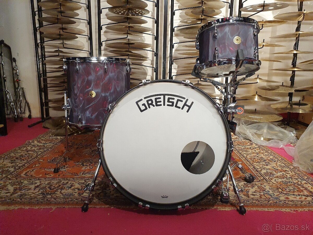 bicí Gretsch Broadkaster 22,12,16 black satin flame