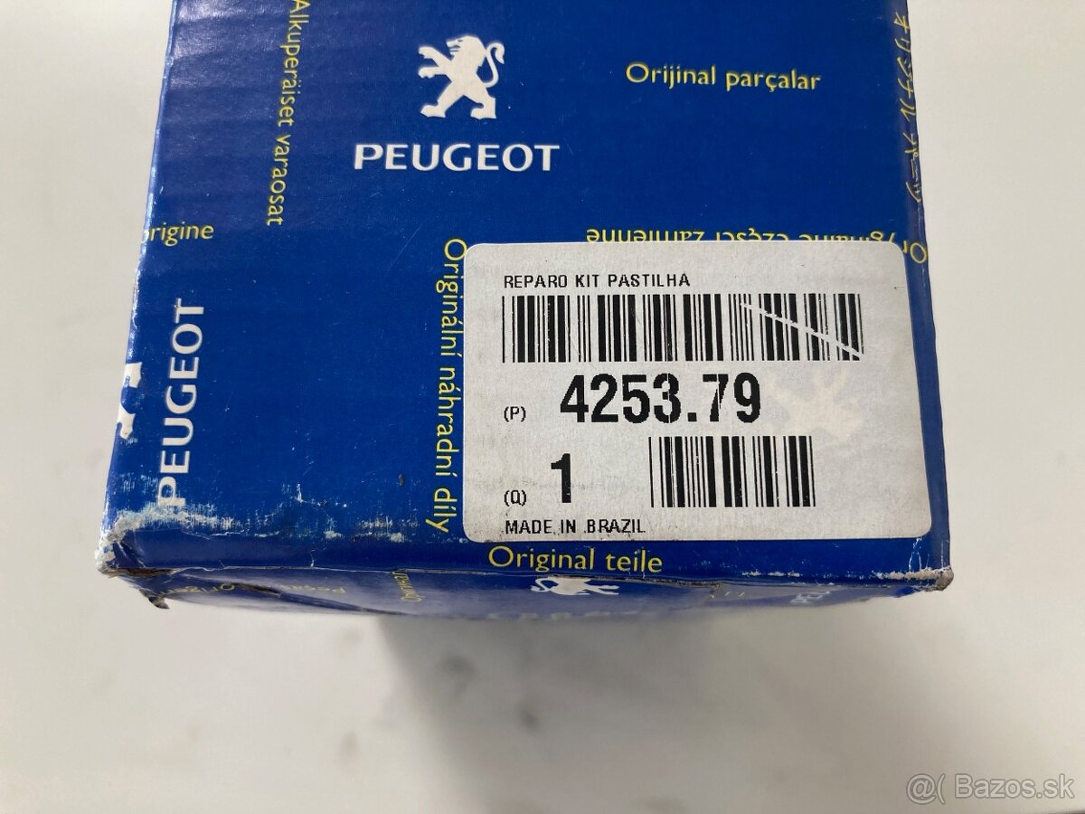 Platničky (doštičky) brzdové Peugeot, Citroen