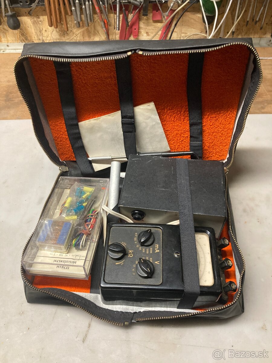 Vintage FUNKCNE elktro naradie mikropajka + multimeter