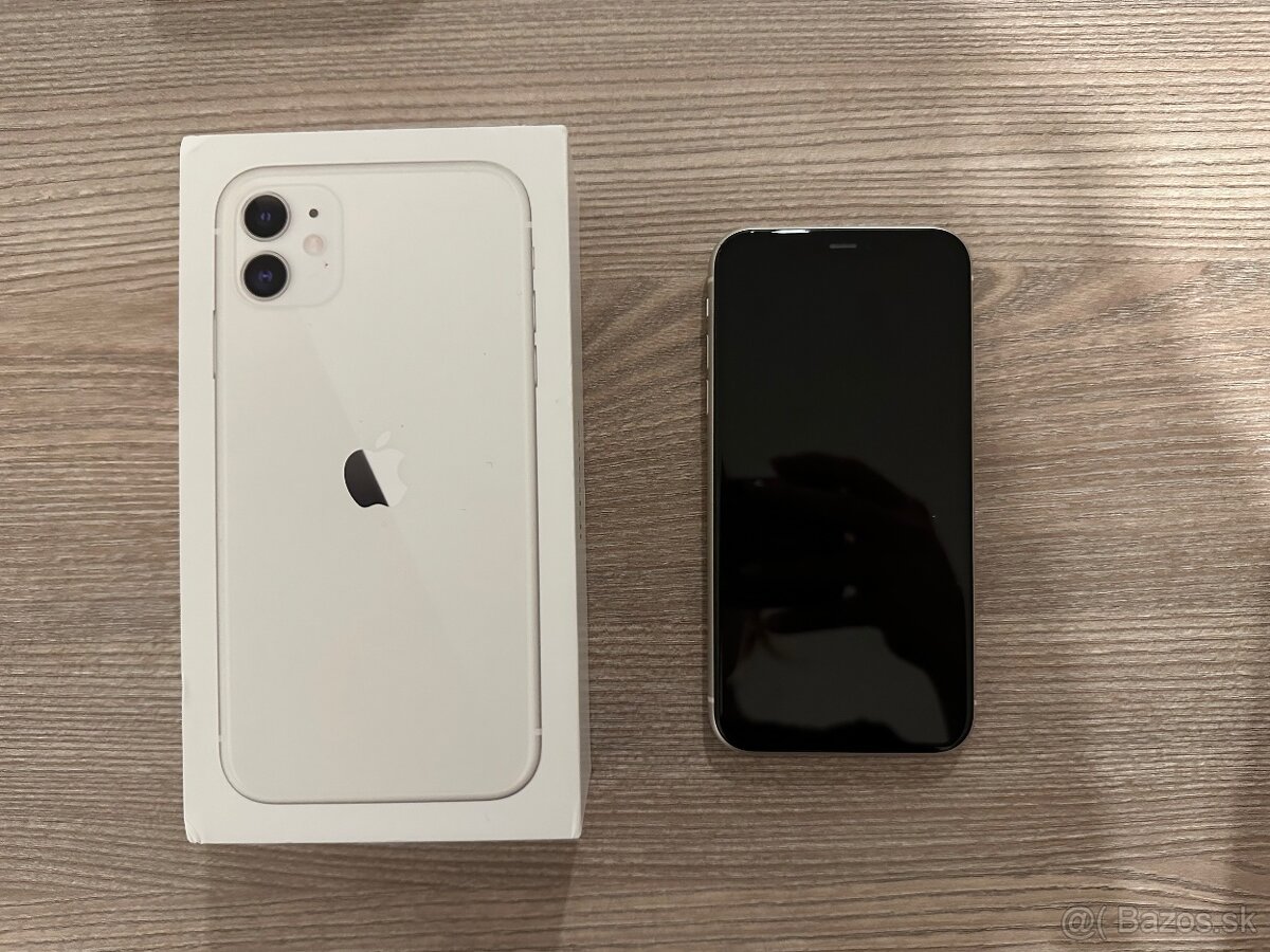 iPhone 11 64GB + nové ochranné sklo a kryty