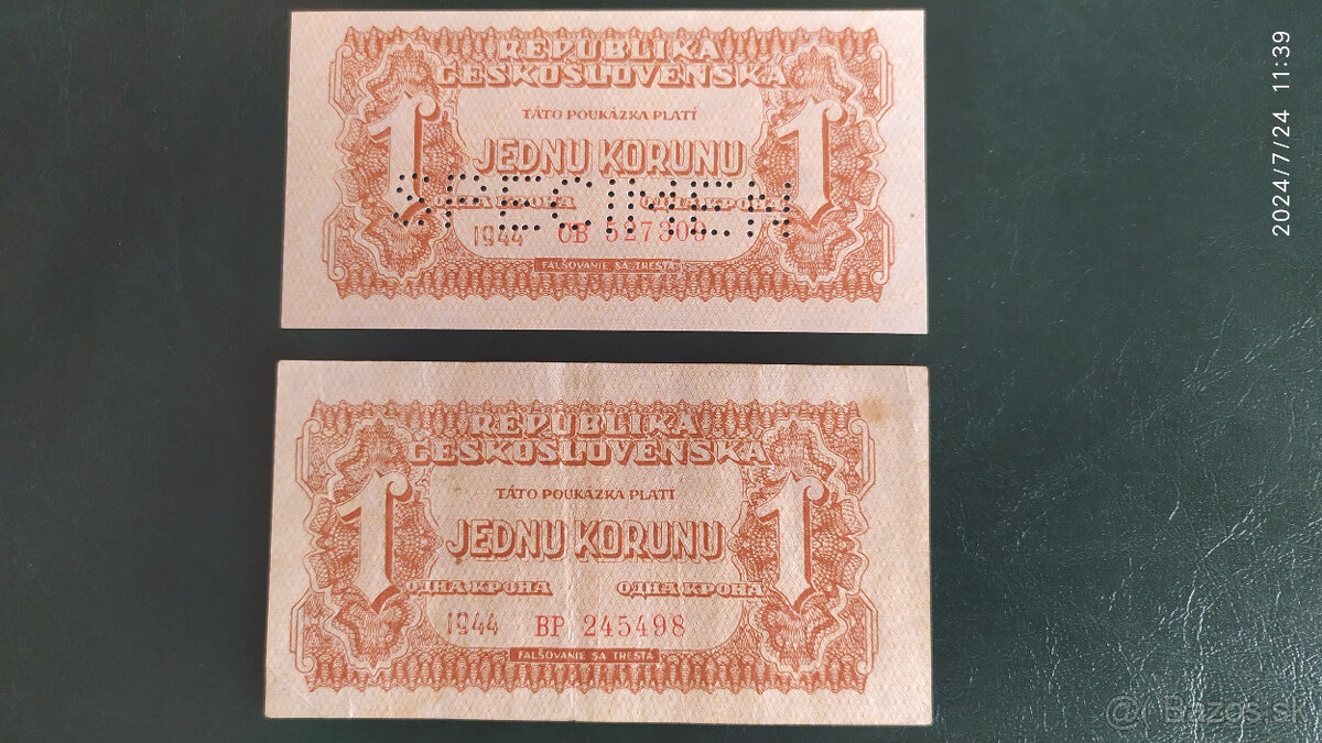 1 koruna 1944