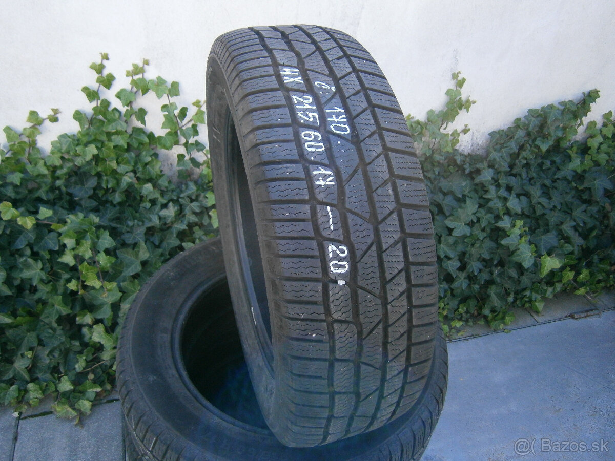 Predám 4x zimné pneu Continental 215/60 R17 96HXL