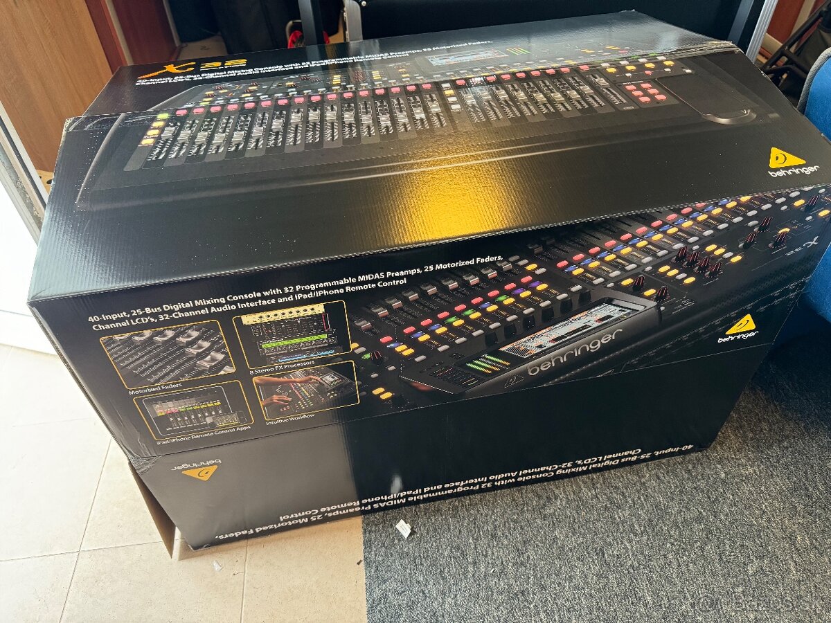 BEHRINGER X32 + S32 stagebox + príslušenstvo