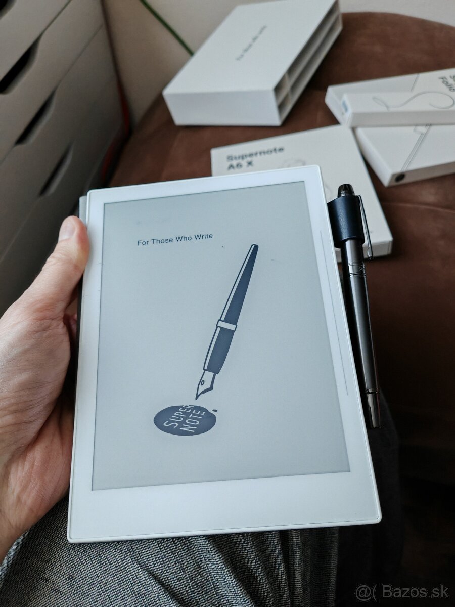 poznámkový blok Supernote A6 X Folio Samurai pen