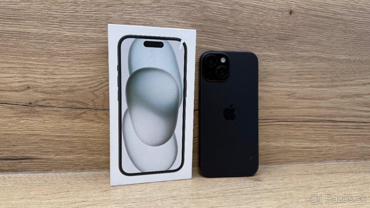 APPLE IPHONE 15 256 GB BLACK ČIERNY