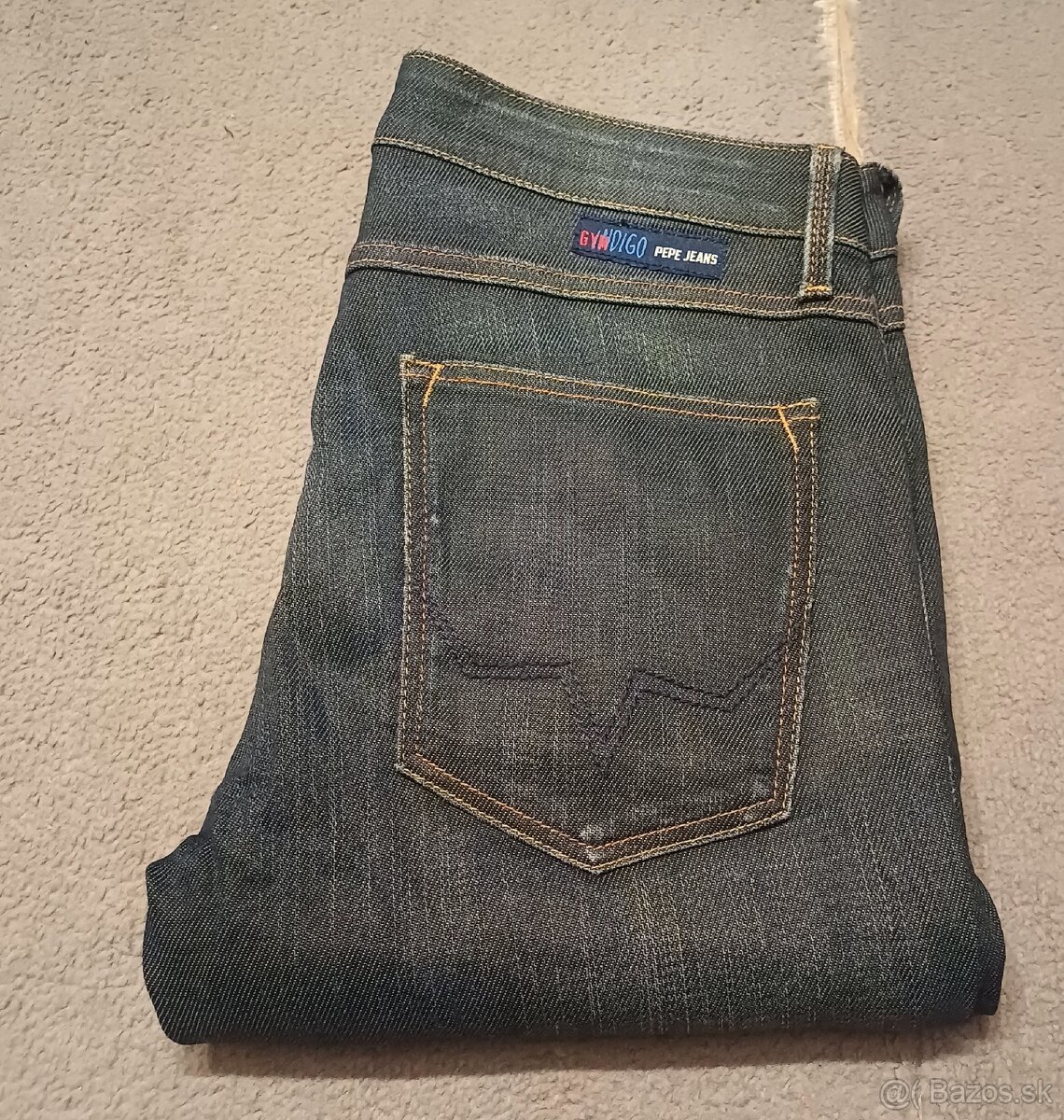 Pepe jeans šedé slim fit strečové