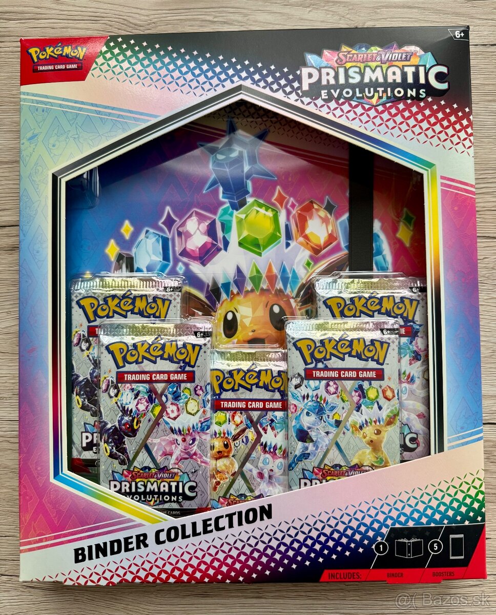 Pokemon prismatic evolutions binder collection