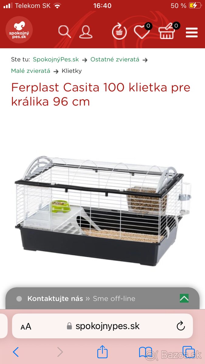 Klietka pre kraliky a male zvierata