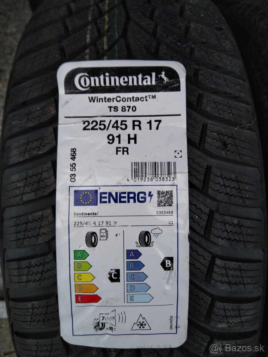 225/45 R 17 91H zimné.