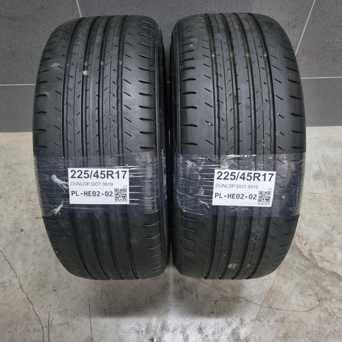 Letné pneumatiky 225/45 R17 DUNLOP DOT0919