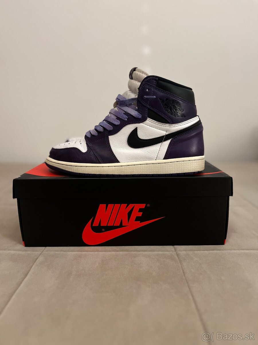 Jordan 1 Court Purple