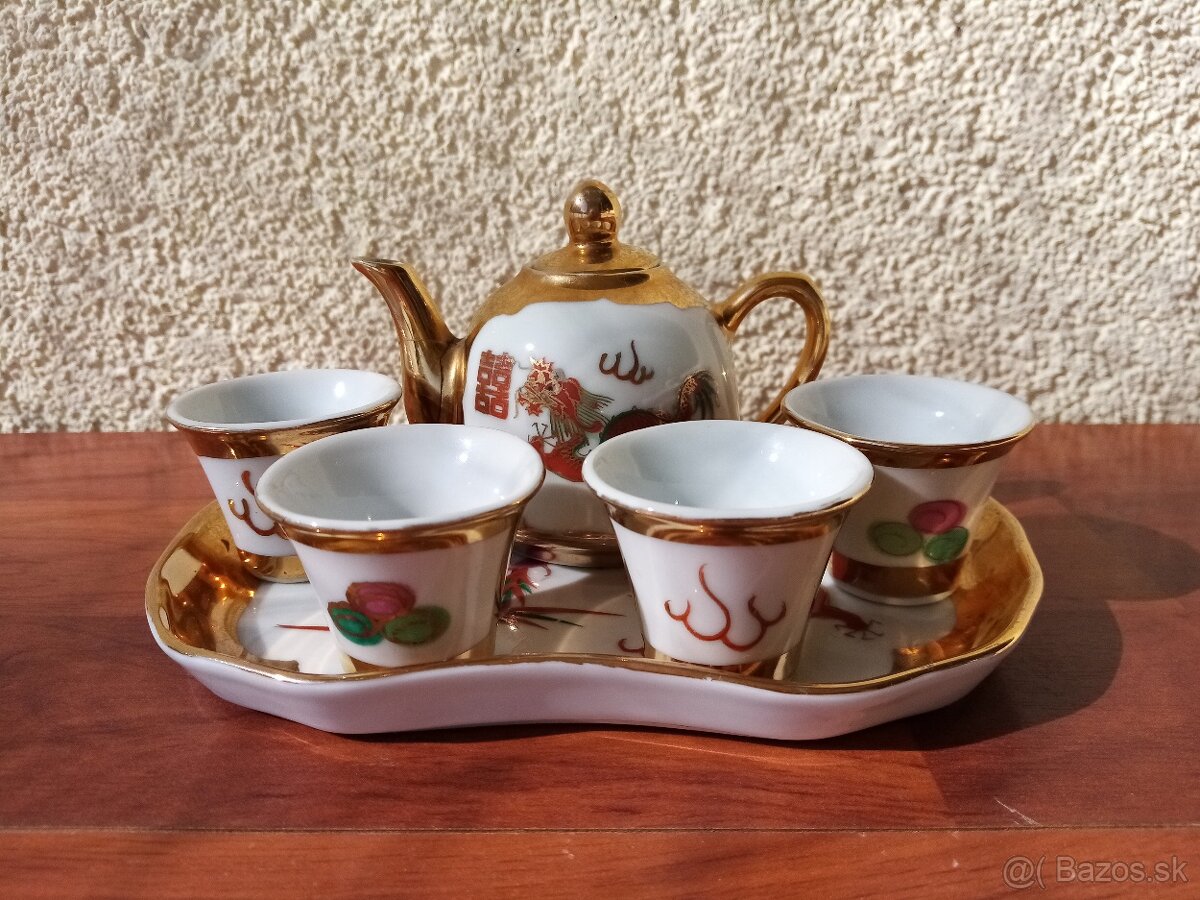 Čínska stará čajová súprava z keramiky