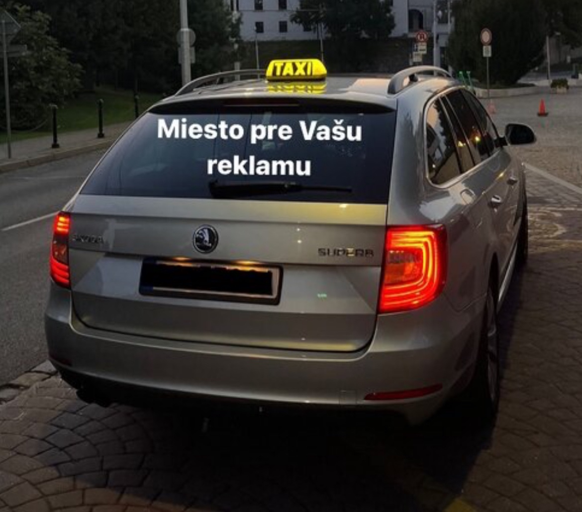 Ponúkam reklamnú plochu na vozidle TAXI