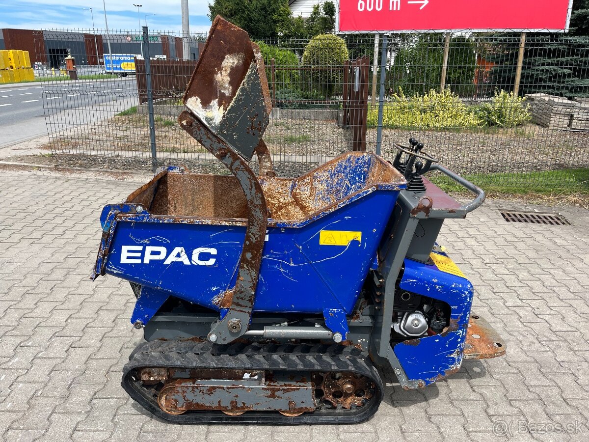 Samonakladací sklápač minidumper Epac LD800 pásový fúrik