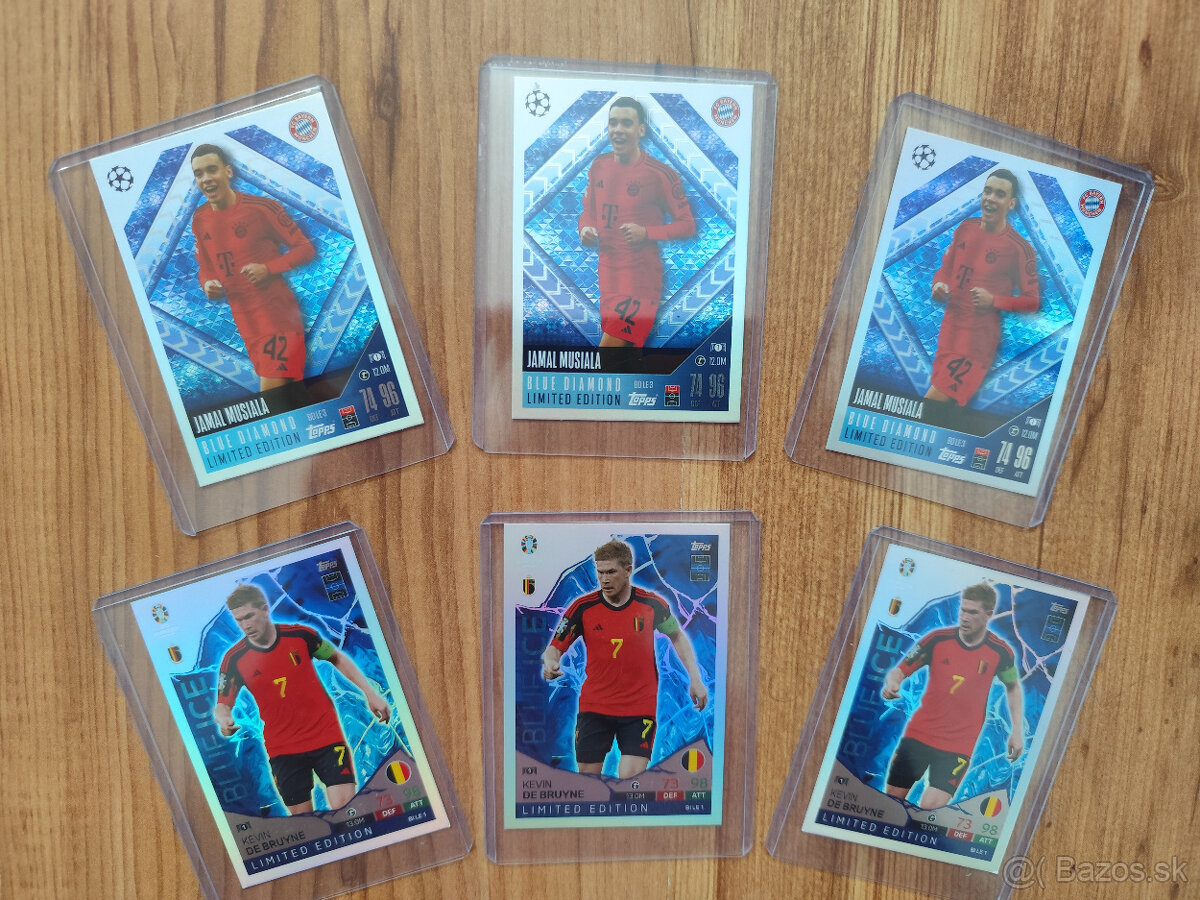 Futbalové kartičky UCC Match Attax 2025 Topp - Blue Diamond