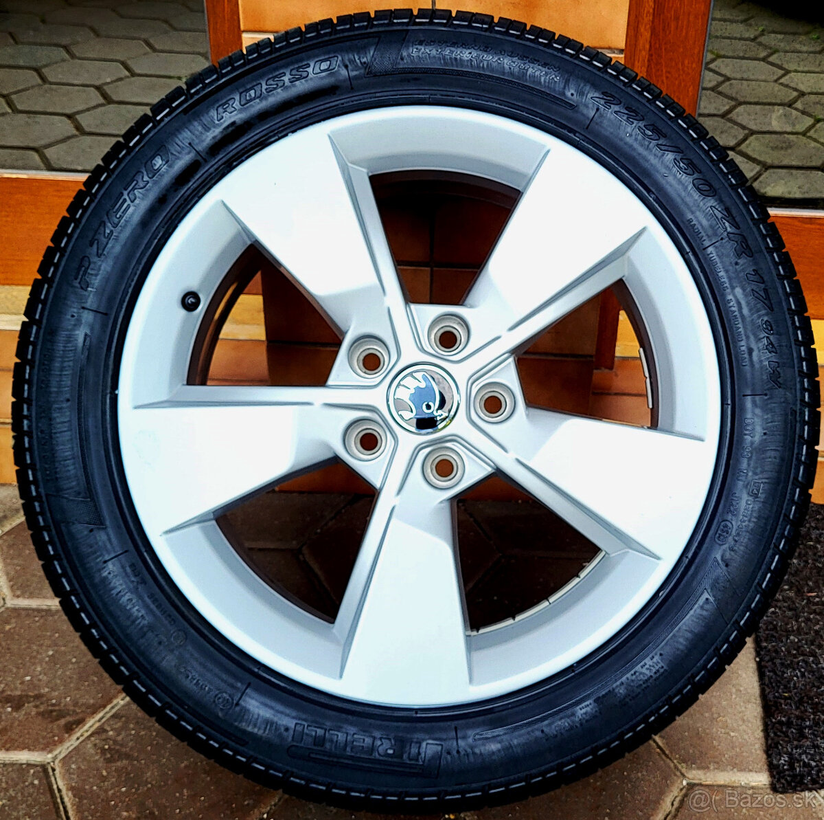 alu R17 5x112, zimné pneu 225/50 orig. Škoda /Octávia, Yeti/