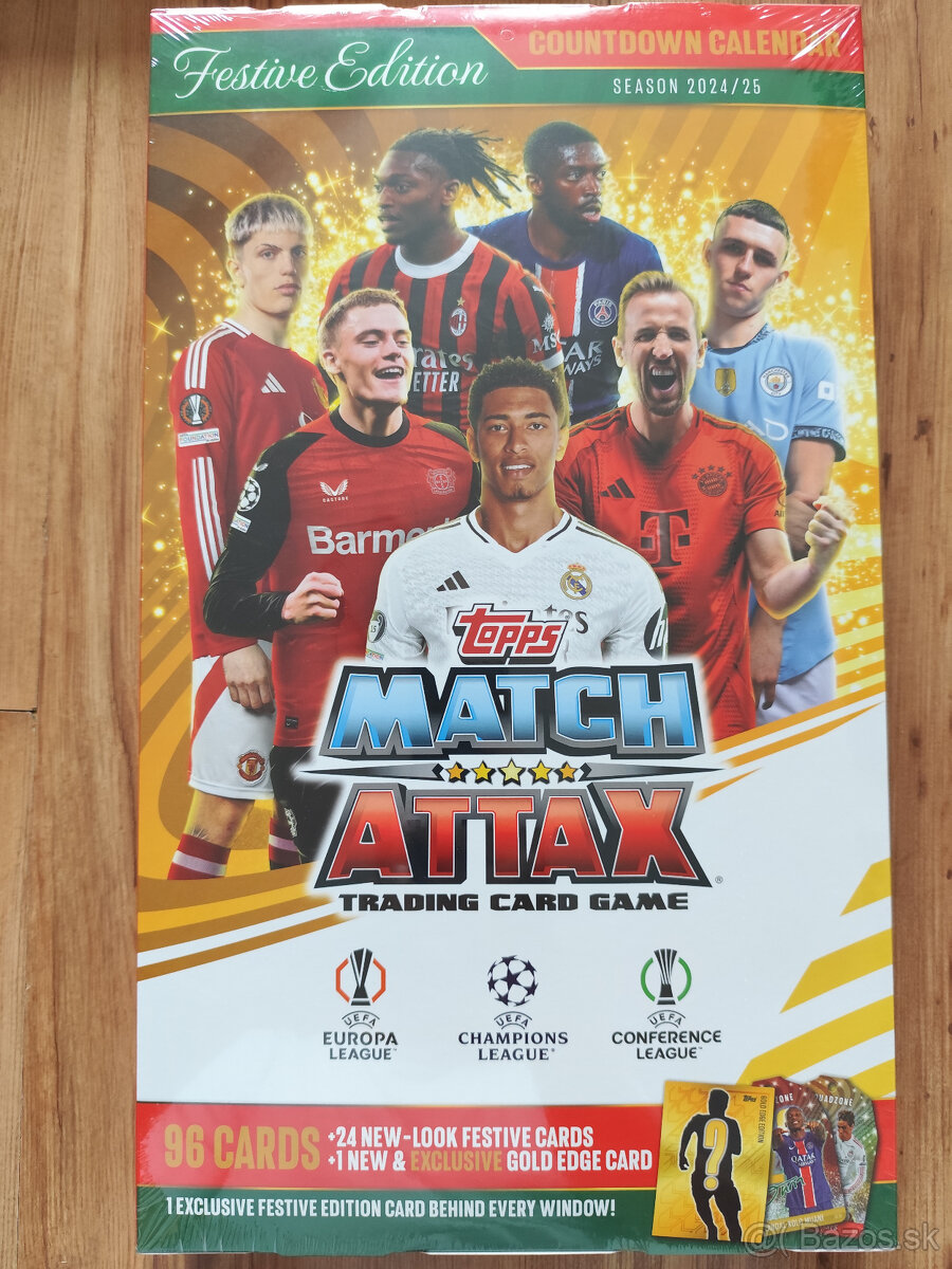 Futbalové kartičky UCC Topps Match Attax - Adventný kalendár