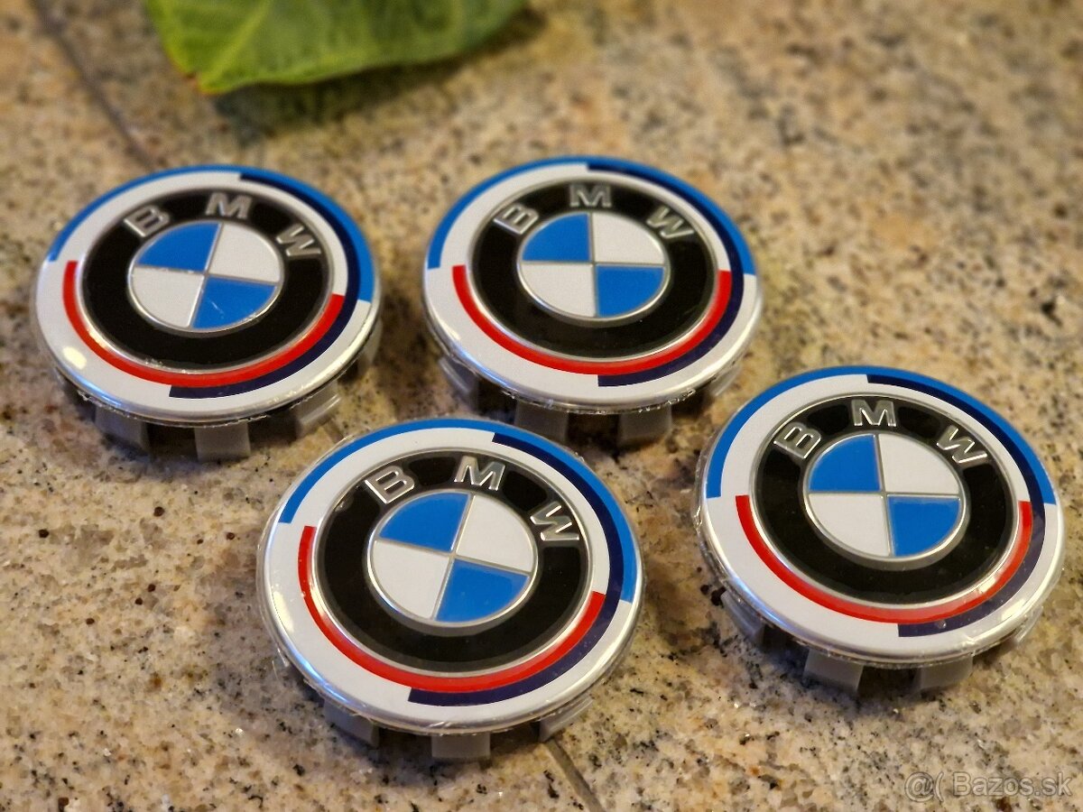 BMW pukličky stredy do diskov Anniversary 68 mm (4 kusy)