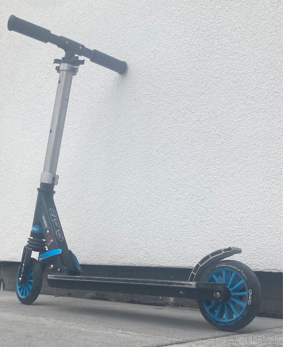 Skladacia detska kolobezka modrá + ružová