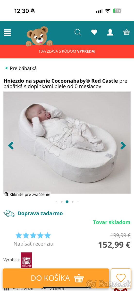 Hniezdo na spanie COCOONABABY