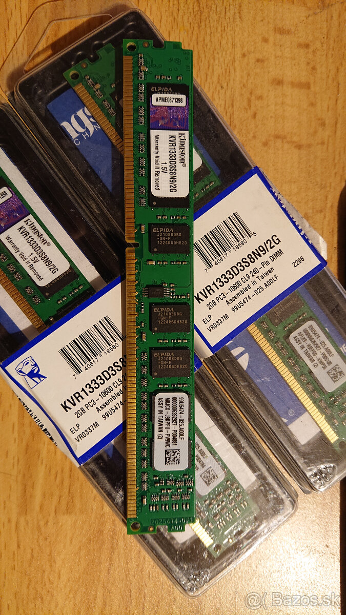 Kingston 3x2GB DDR3 1333MHz DIMM