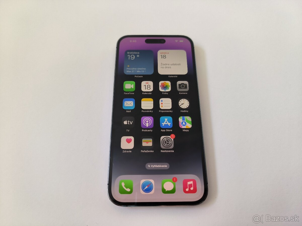 apple iphone 14 PRO MAX 128gb Purple / Batéria 100%